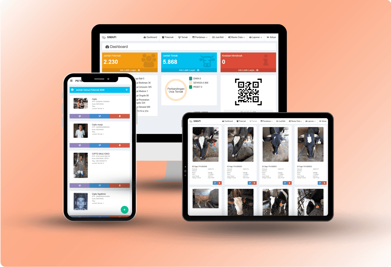 SIMAPI - SISTEM MONITORING DAN PENDATAAN SAPI