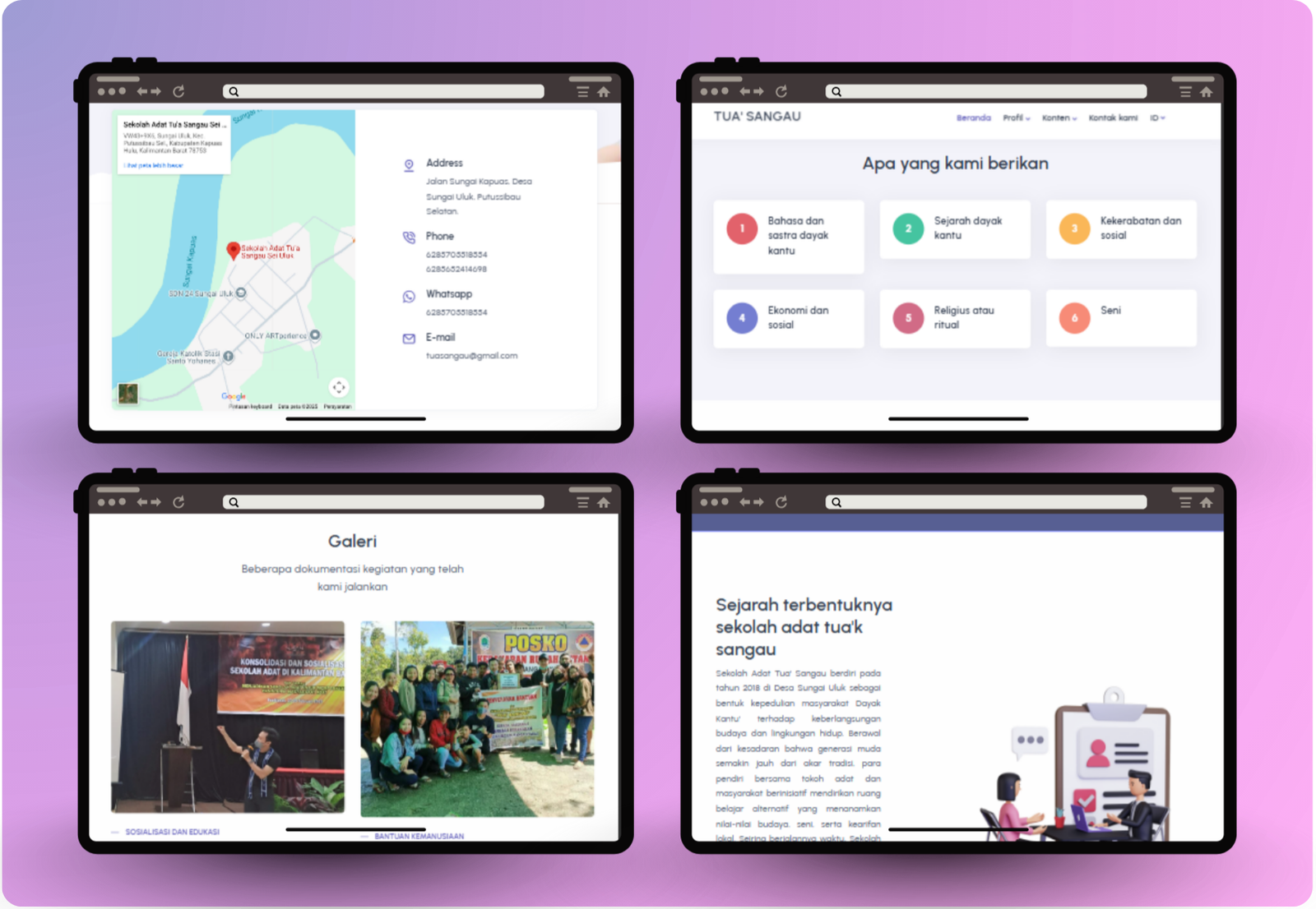 website-profile-sekolah-adat-tua-sangau